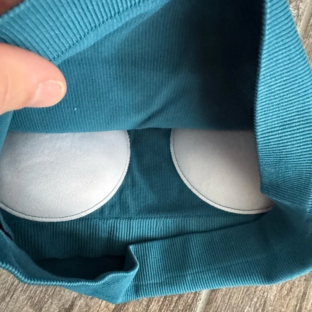 Pro-Fit seamless Teal Ribbed tank